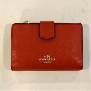 Coach medium corner zip wallet